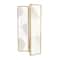 Gold Metal Hinged Foldable Partition 3 Panel Geometric Room Divider Screen 43" x 2" x 67"
